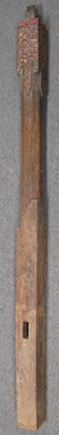 Lot 186 - A CARVED AND PAINTED WOOD COLUMN