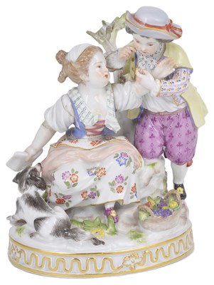 Lot 471 - A MEISSEN GROUP ALLEGORICAL OF SUMMER