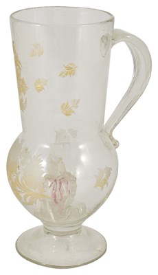 Lot 492 - A BEYKOZ GLASS FLAGON