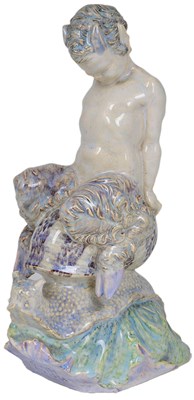 Lot 497 - A CHARLES VYSE POTTERY FIGURE 'MORNING RIDE'