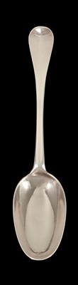 Lot 518 - A GEORGE II SILVER TABLESPOON