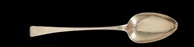 Lot 529 - A GEORGE III SILVER GRAVY SPOON