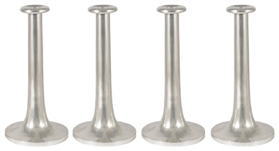 Lot 561 - A SET OF FOUR AUSTRIAN SILVER CANDLESTICKS