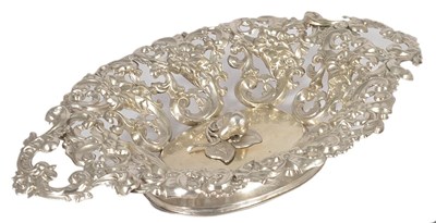 Lot 566 - AN AUSTRIAN SILVER TWO-HANDLED SWEETMEAT BASKET