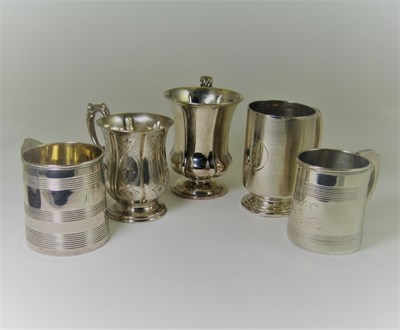 Lot 656 - A VICTORIAN SILVER CHRISTENING MUG