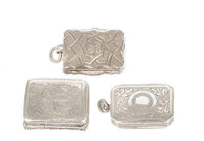 Lot 699 - A GEORGE IV SILVER VINAIGRETTE