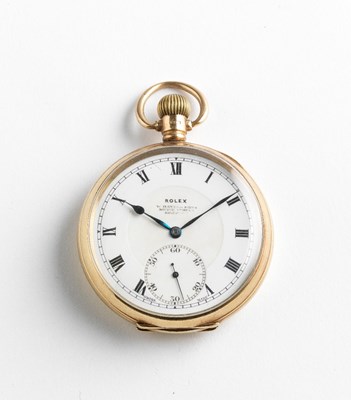 Lot 749 - ROLEX: A GENTLEMAN'S GOLD POCKET WATCH