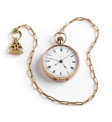 Lot 753 - A GENTLEMAN'S GOLD POCKET WATCH