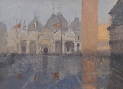 Lot 62 - BERNARD MYERS (1925-2007) PIAZZA SAN MARCO...