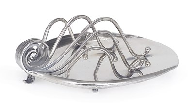 Lot 65 - A DANISH SILVER TOAST RACK