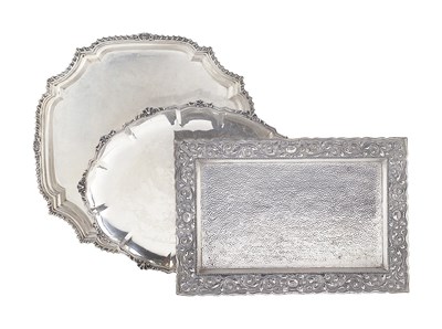 Lot 70 - A DUTCH EAST INDIES SILVER TRAY