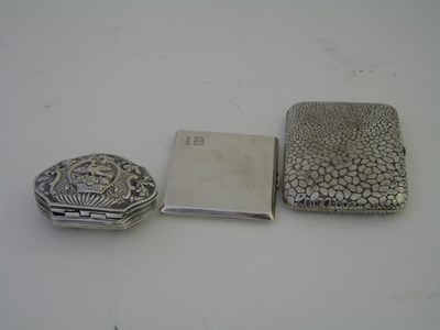 Lot 79 - A GERMAN SILVER CIGARETTE CASE