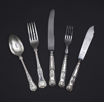 Lot 103 - A SET OF TABLE SILVER