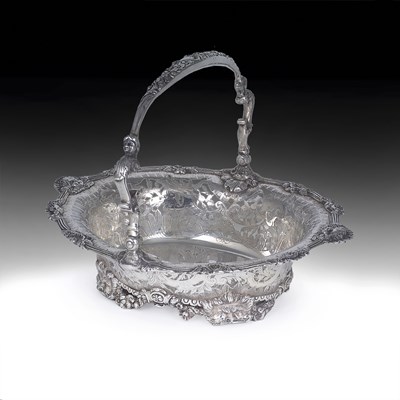 Lot 116 - A RARE IRISH PROVINCIAL GEORGE II SILVER BASKET