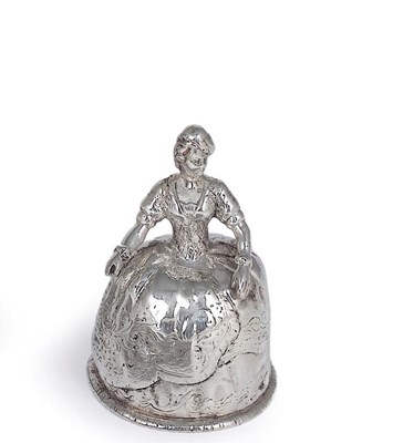 Lot 169 - A GERMAN SILVER TABLE BELL