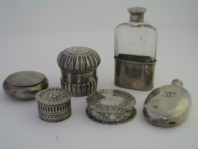 Lot 183 - TWO VICTORIAN HIP FLASKS