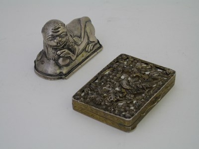 Lot 184 - AN ITALIAN SILVER-GILT BOX