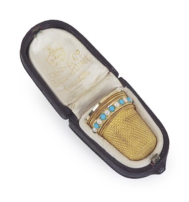 Lot 189 - A VICTORIAN GOLD THIMBLE