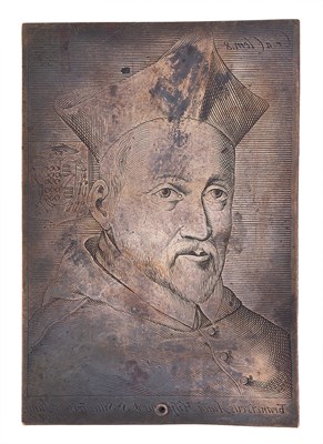 Lot 200 - AN ITALIAN COPPER PRINTING PLATE