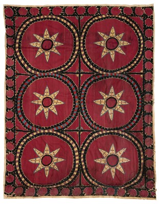 Lot 238 - A TASHKENT SUSANI, UZBEKISTAN, LATE 19TH CENTURY