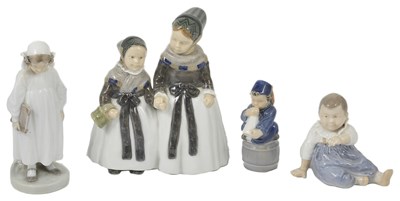 Lot 18 - A COLLECTION OF FOUR ROYAL COPENHAGEN FIGURES