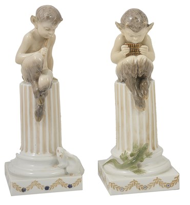 Lot 20 - A PAIR OF ROYAL COPENHAGEN FIGURES