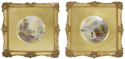 Lot 28 - A PAIR OF ROYAL WORCESTER PLAQUES