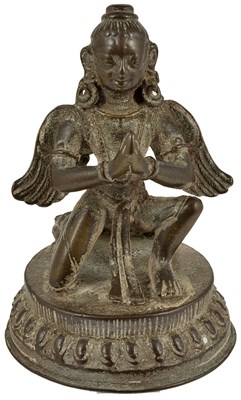 Lot 100 - A BRONZE FIGURE OF GARUDA