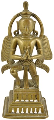 Lot 106 - A BRONZE FIGURE OF GARUDA