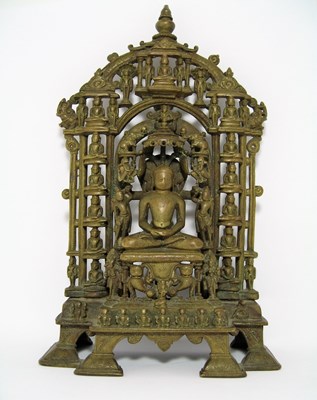 Lot 120 - A JAIN BRONZE SHRINE