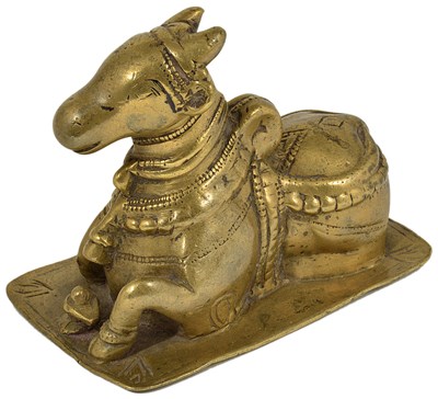 Lot 127 - A BRONZE FIGURE OF NANDI