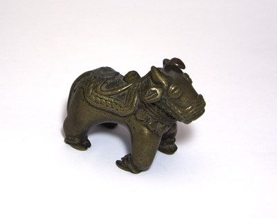 Lot 135 - A BRONZE FIGURE OF NANDI