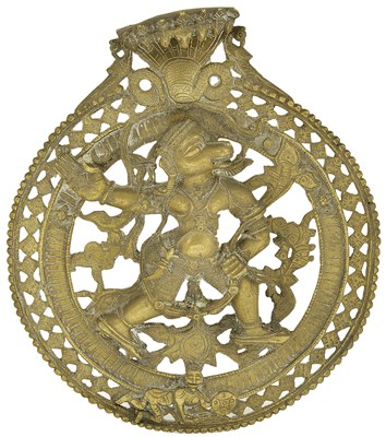 Lot 139 - A LARGE HANUMAN PENDANT