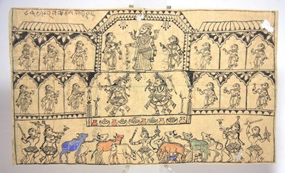 Lot 161 - A COLLECTION OF MISCELLANEOUS INDIAN PAINTINGS