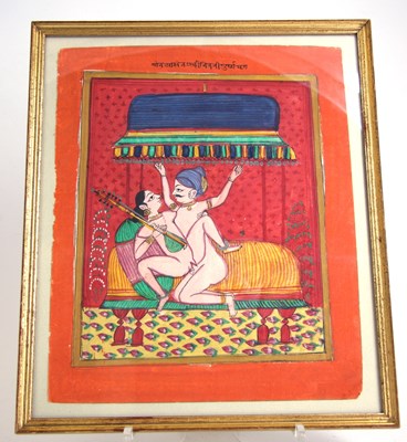 Lot 165 - AN EROTIC SCENE