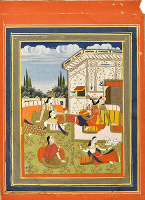 Lot 171 - THREE MINIATURES DEPICTING RAGAMALA SCENES