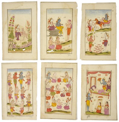 Lot 172 - SCENES FROM THE MAHABHARATA