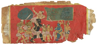 Lot 181 - A SCENE FROM THE MAHABHARATA