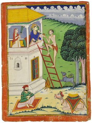 Lot 182 - A PRINCESS VISITED BY A SADHU