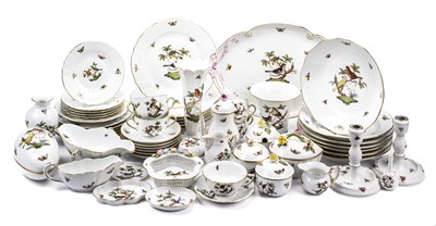 Lot 20 - A HEREND PART DINNER SERVICE, LATER 20TH CENTURY