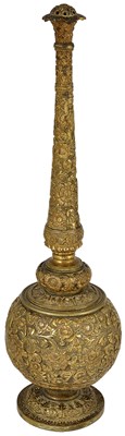 Lot 231 - A GILT BRASS INCENSE BURNER