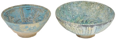 Lot 261 - TWO TURQUOISE-GLAZE BOWLS