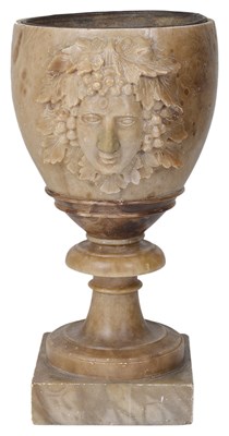 Lot 276 - AN ALABASTER VASE