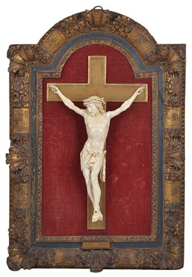 Lot 281 - ~AN IVORY CORPUS CHRISTI