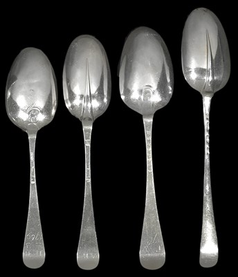 Lot 294 - SIX SILVER TABLESPOONS