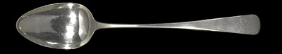 Lot 310 - A GEORGE III SILVER GRAVY SPOON