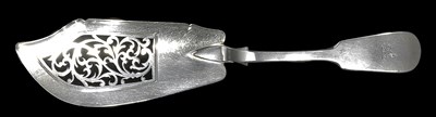 Lot 312 - A VICTORIAN SILVER FISH SLICE