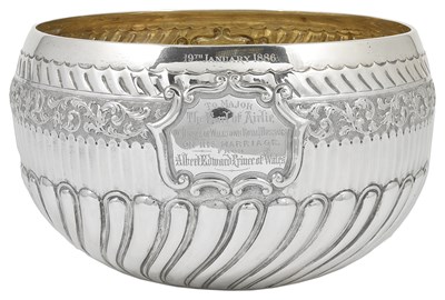 Lot 360 - ROYAL: A VICTORIAN SILVER BOWL