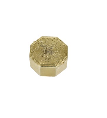 Lot 415 - AN AMERICAN GOLD ROUGE BOX