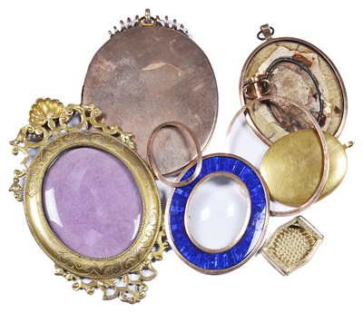 Lot 421 - A COLLECTION OF ELEMENTS OF MINIATURE FRAMES